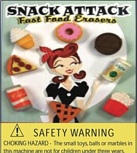 Snack Attack Erasers